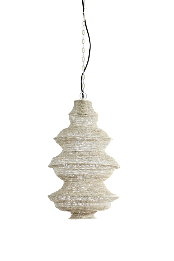 Light &amp; Living - Lampe suspendue 'Nakisha' (Taille S, Gris Clair)