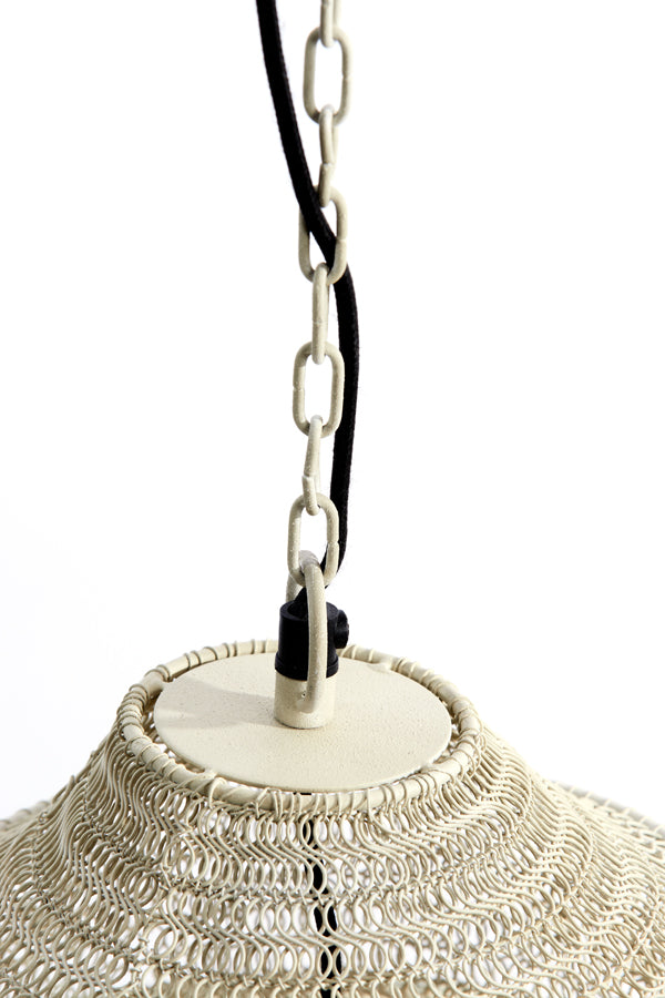 Light &amp; Living - Lampe suspendue 'Nakisha' (Taille S, Gris Clair)