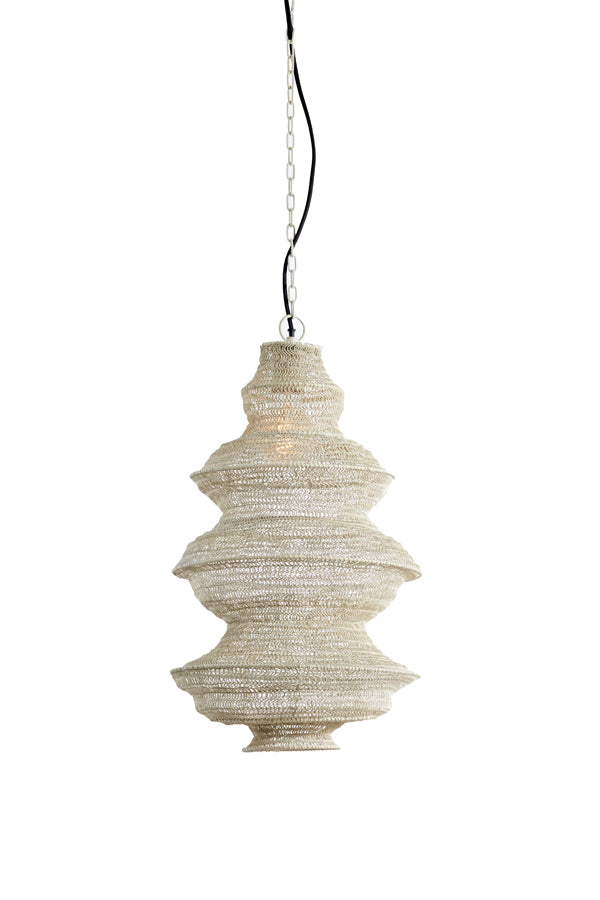 Light &amp; Living - Lampe suspendue 'Nakisha' (Taille S, Gris Clair)