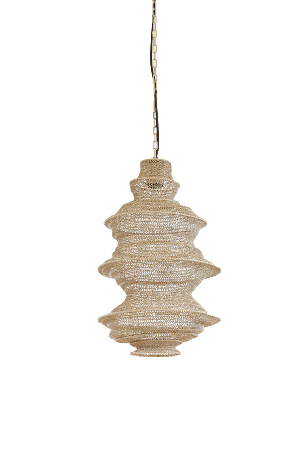 Light &amp; Living - Lampe suspendue 'Nakisha' (Taille S, Sable)