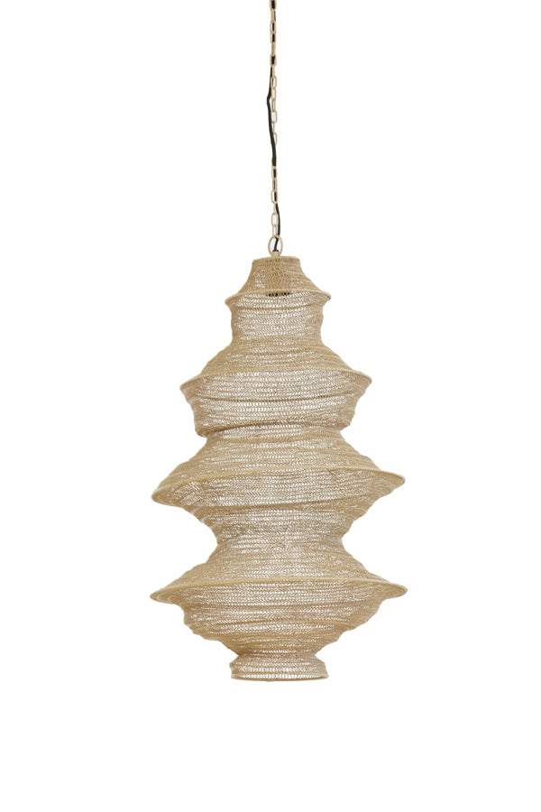 Light &amp; Living - Lampe suspendue 'Nakisha' (Taille M, Sable)