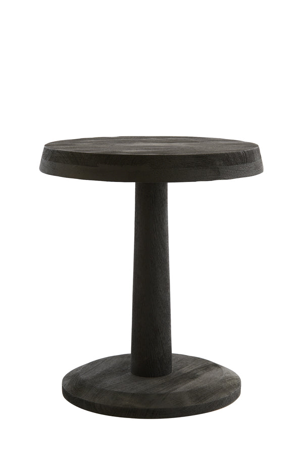 Light &amp; Living - Table d'appoint 'Nalagu' (Taille L, Bois de manguier, Noir mat)