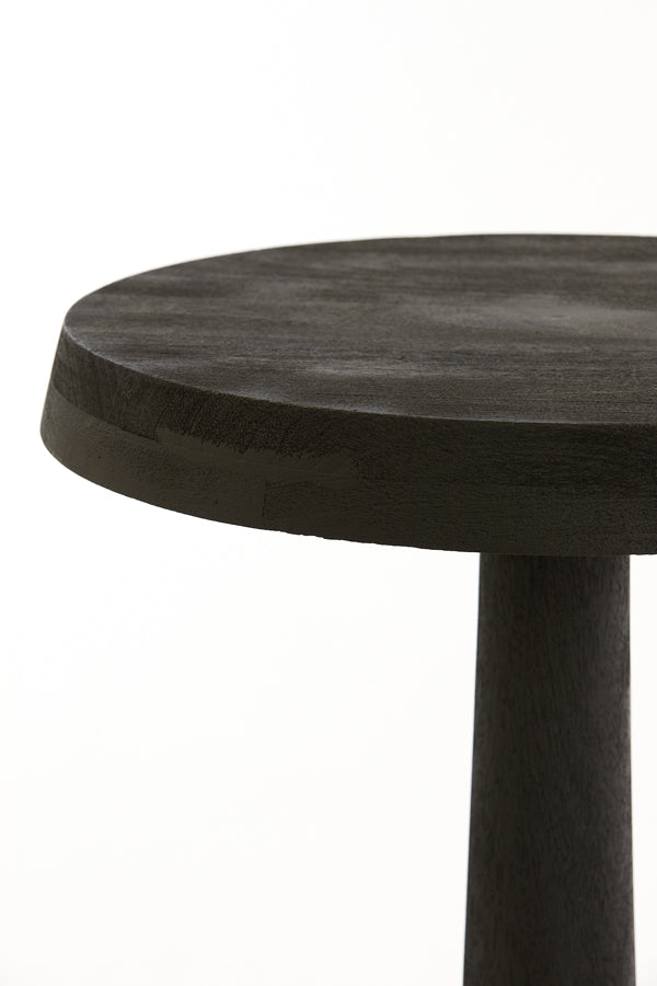 Light &amp; Living - Table d'appoint 'Nalagu' (Taille L, Bois de manguier, Noir mat)