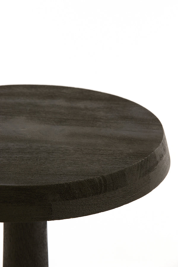 Light &amp; Living - Table d'appoint 'Nalagu' (Taille L, Bois de manguier, Noir mat)