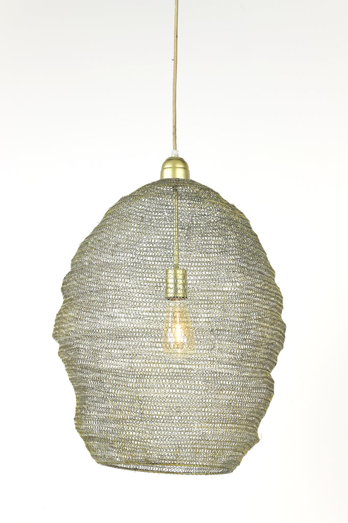 Light &amp; Living - Lampe suspendue 'Nikki' (Fil, Or Clair)