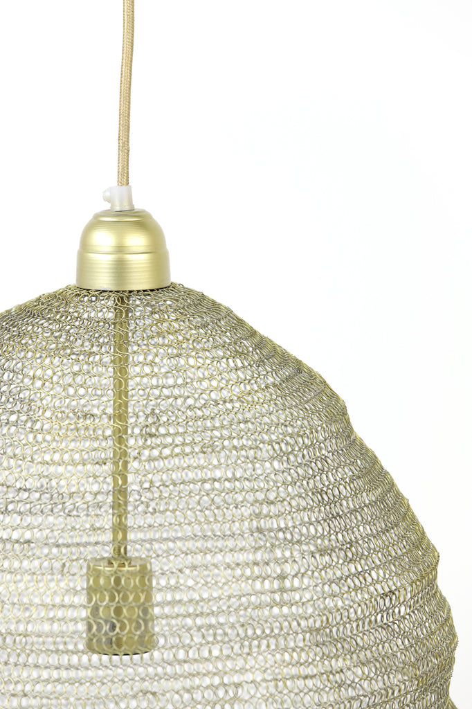 Light &amp; Living - Lampe suspendue 'Nikki' (Fil, Or Clair)