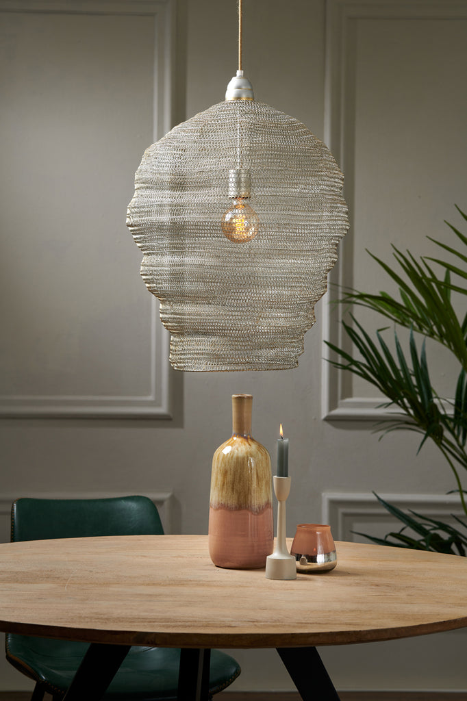 Light &amp; Living - Lampe suspendue 'Nikki' (Fil, Or Clair)