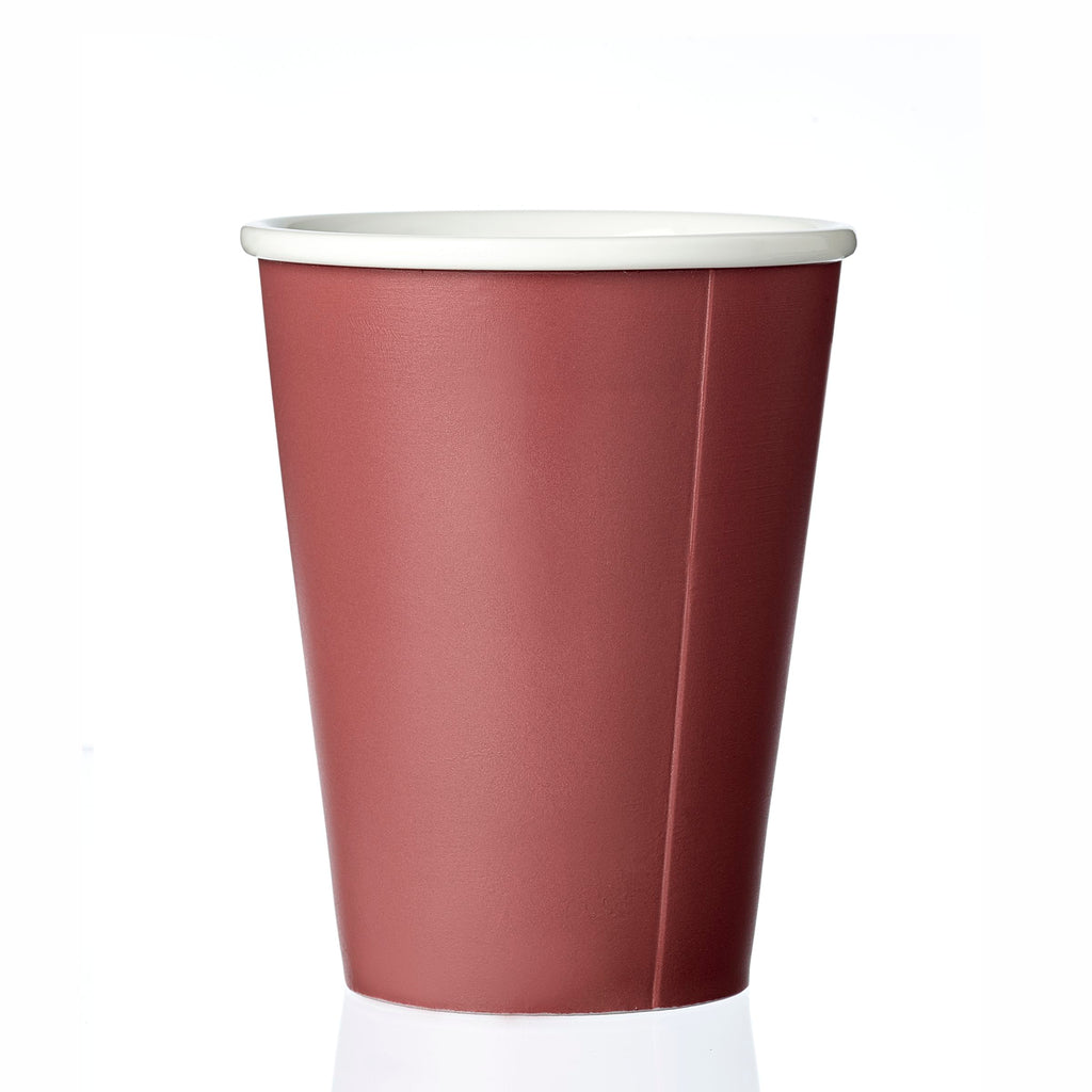 Viva - Papercup 'Anytime Andy' (Porselein, 320ml, Rood)