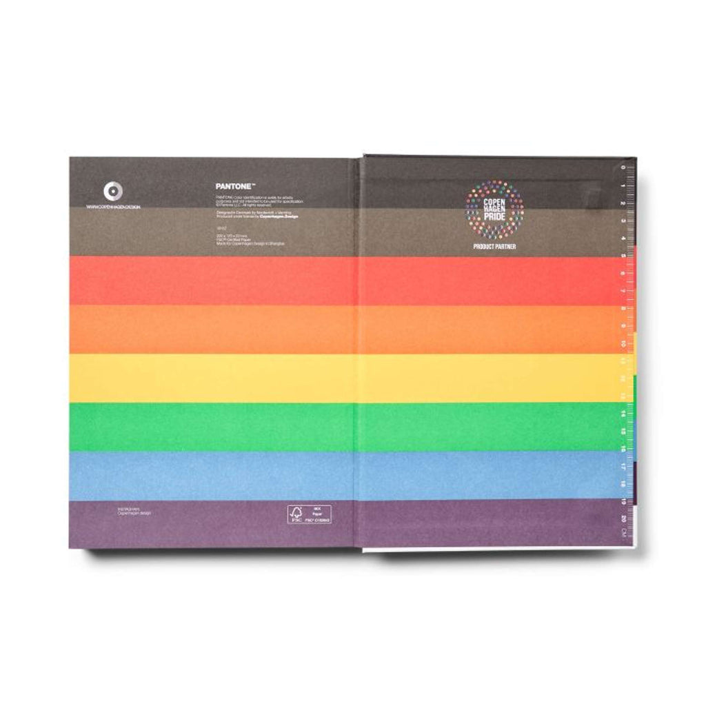 Copenhagen Design - Notizbuch 'Pantone' (groß, gepunktete Seiten, Pride)