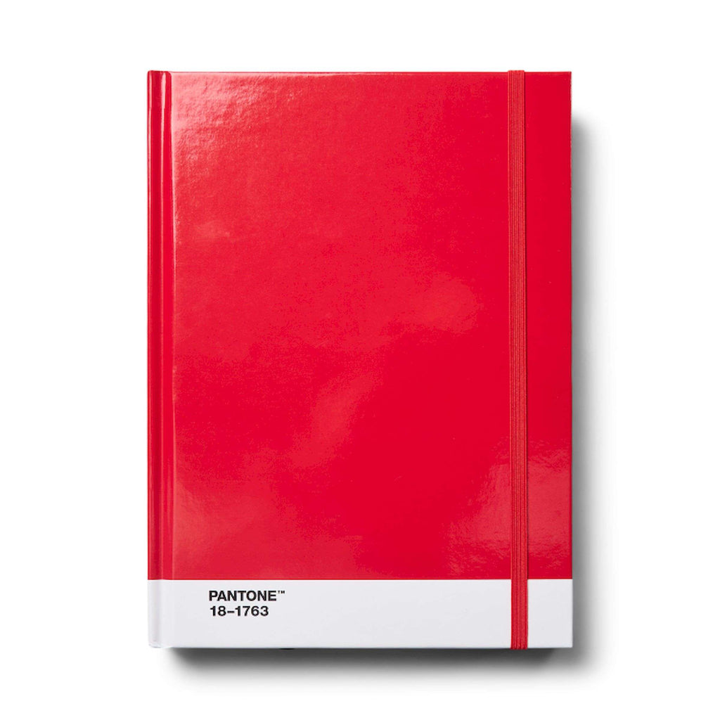 Copenhagen Design - Notitieboek 'Pantone' (Groot, Dotted Pages, Red 18-1763)