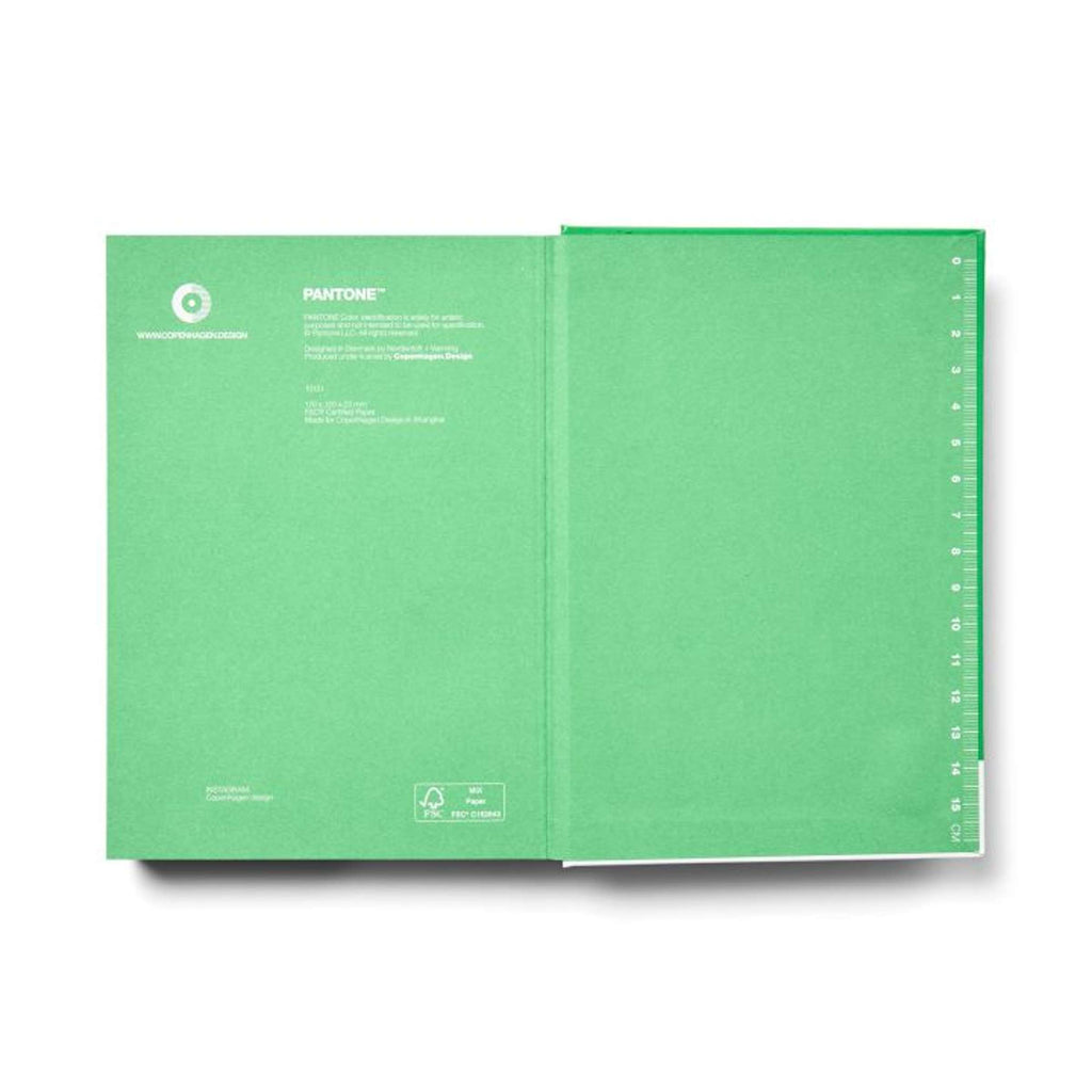 Copenhagen Design - Notitieboek 'Pantone' (Klein, Dotted Pages, Green 16-6340)