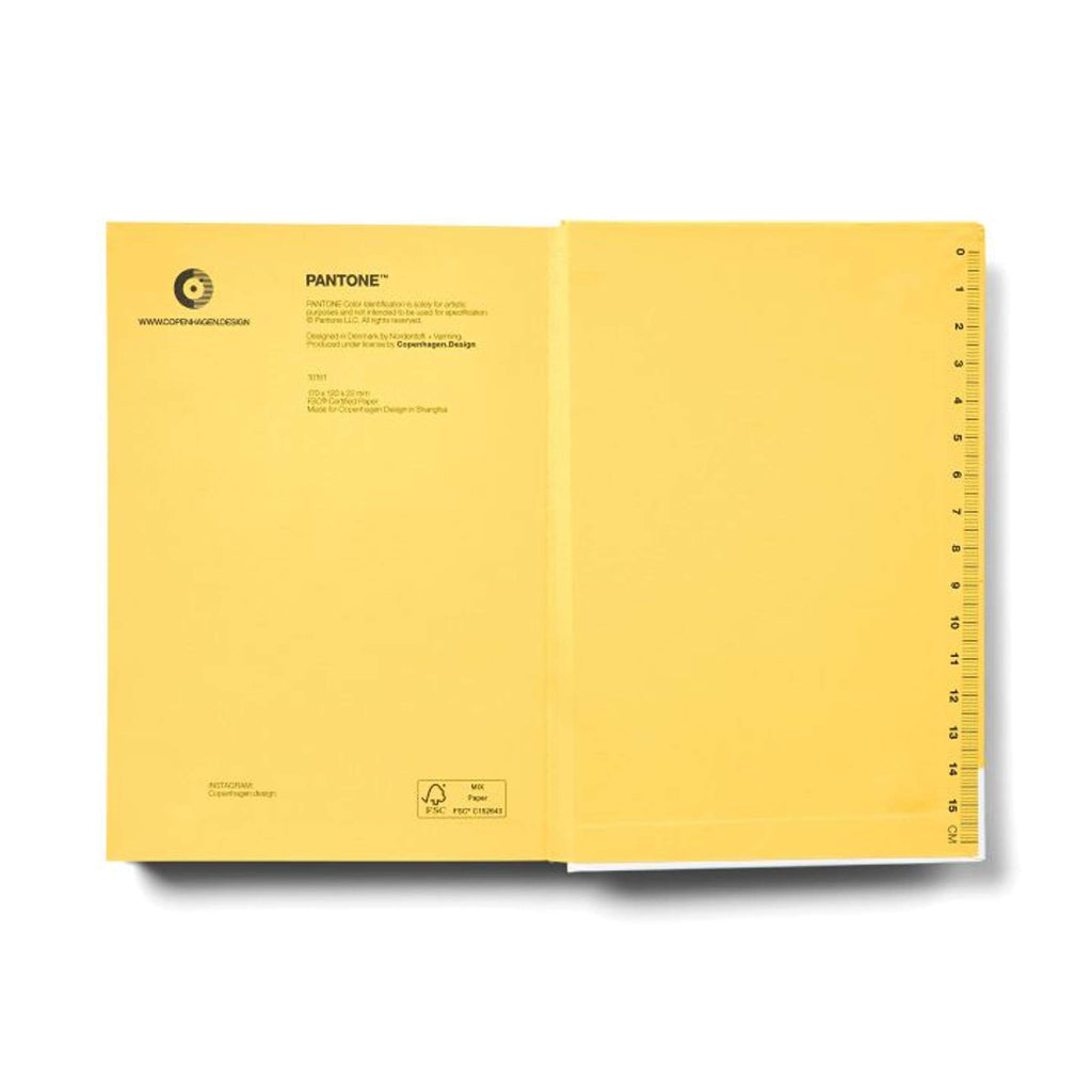 Copenhagen Design - Notitieboek 'Pantone' (Klein, Dotted Pages, Yellow 012 C)