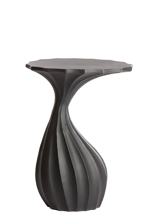 Light &amp; Living - Table d'appoint 'Nyoko' (55cm de haut, Noir mat)