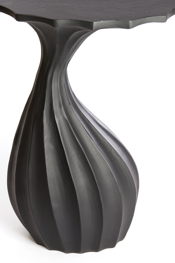 Light &amp; Living - Table d'appoint 'Nyoko' (55cm de haut, Noir mat)