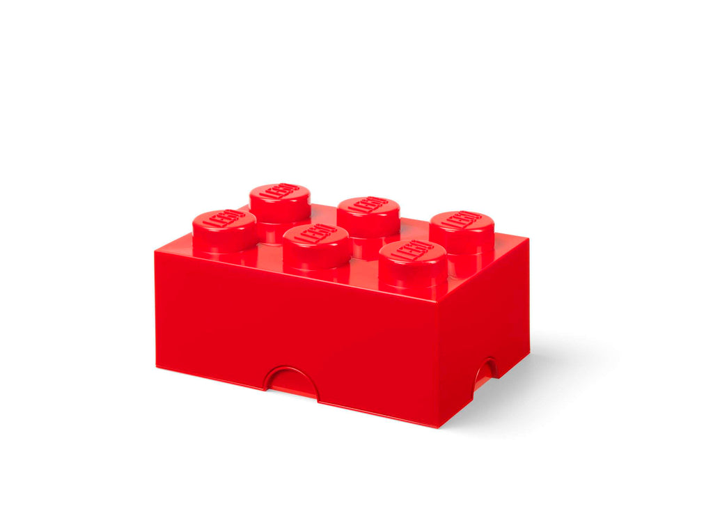 Lego - Opbergbox 'Brick 6' (Rood)
