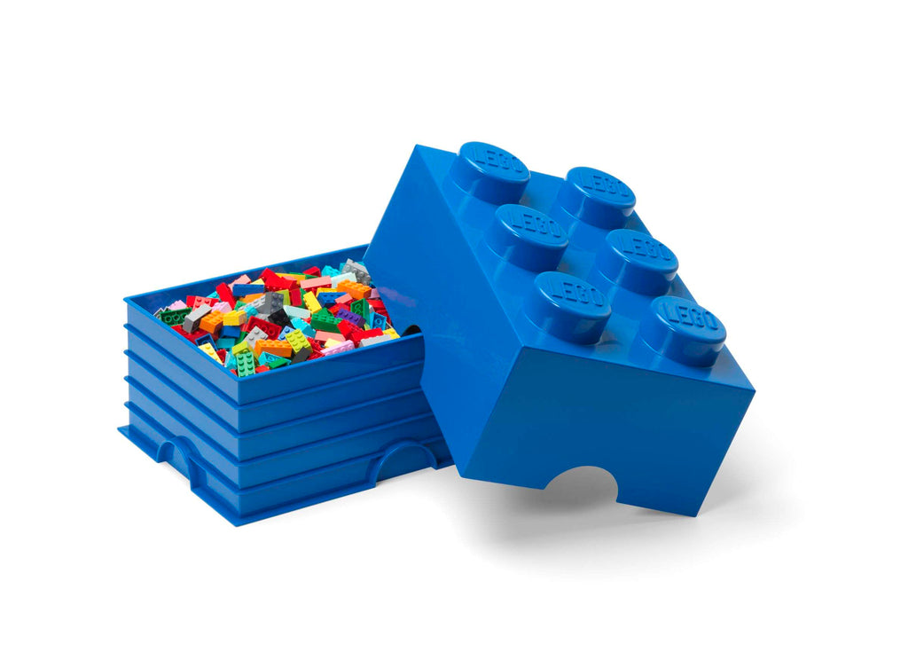 Lego - Opbergbox 'Brick 6' (Blauw)