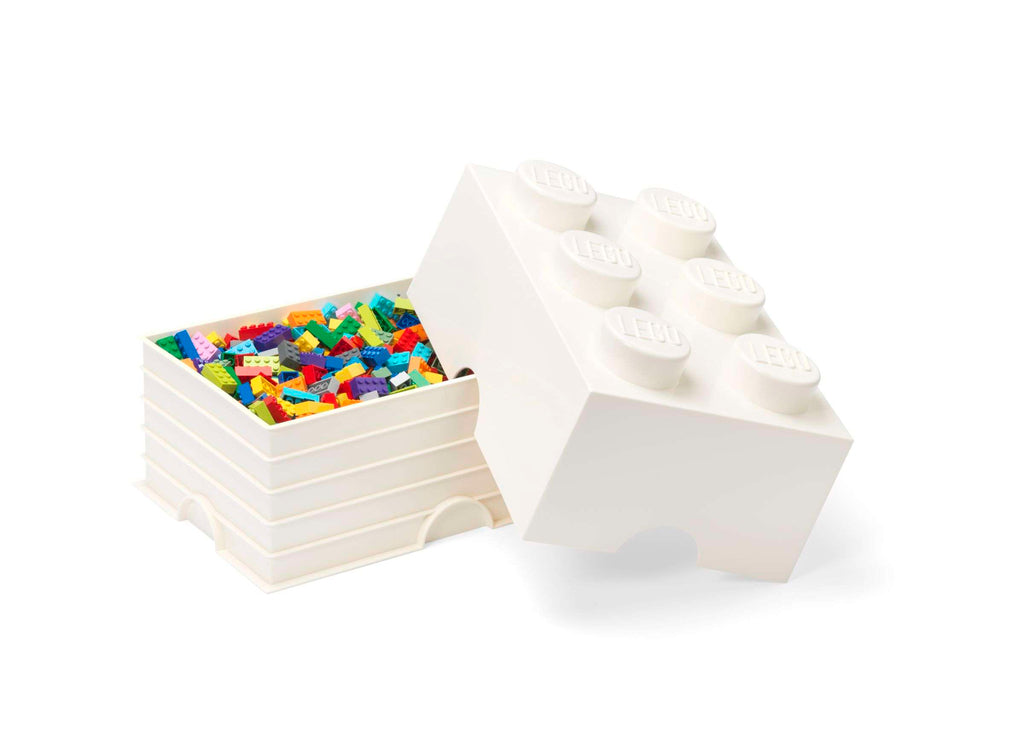 Lego - Opbergbox 'Brick 6' (Wit)