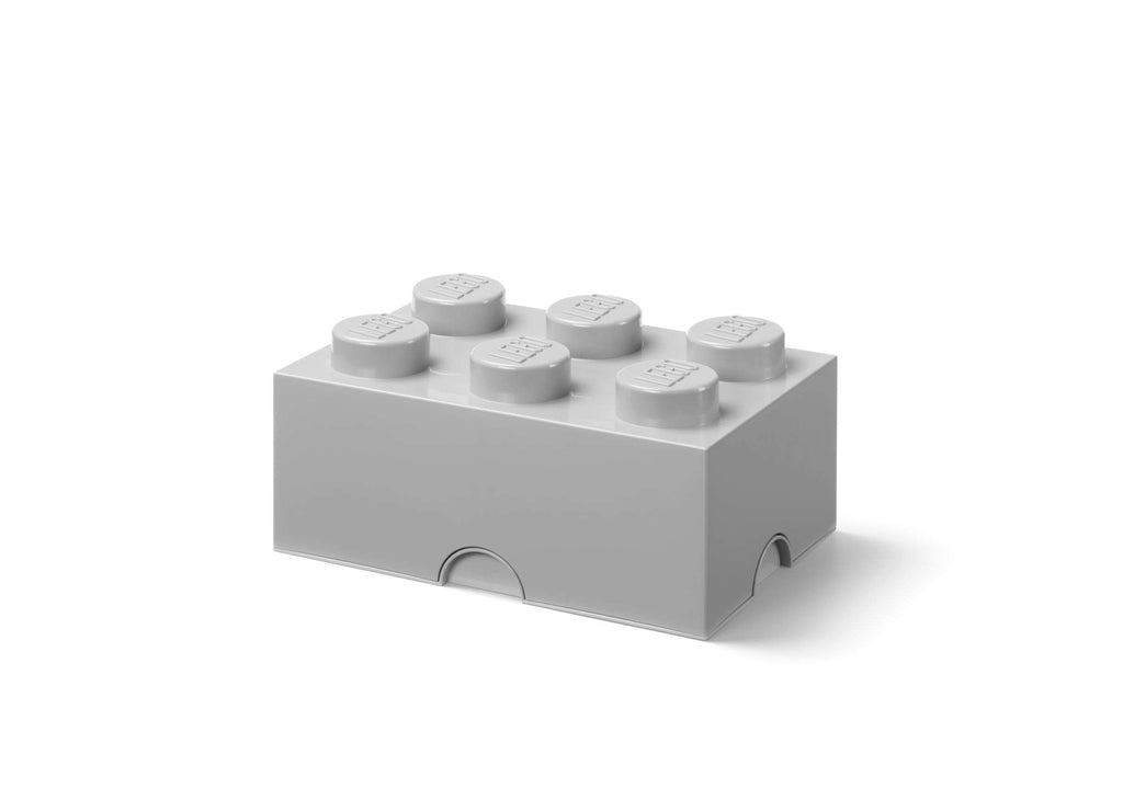 Lego - Opbergbox 'Brick 6' (Grijs)