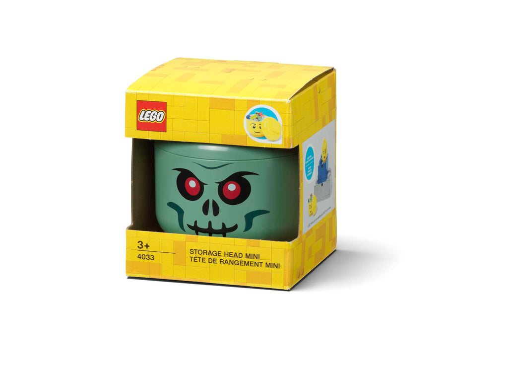 Lego - Opbergbox 'Skelethoofd' (Groen, Mini)
