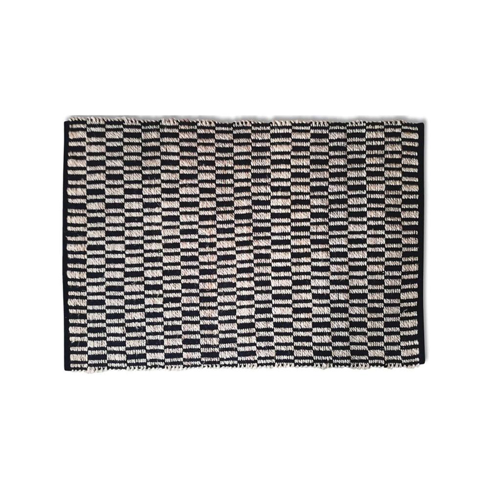 OPJET - Vloerkleed 'Tamatave' (160cm x 230cm, Zwart)