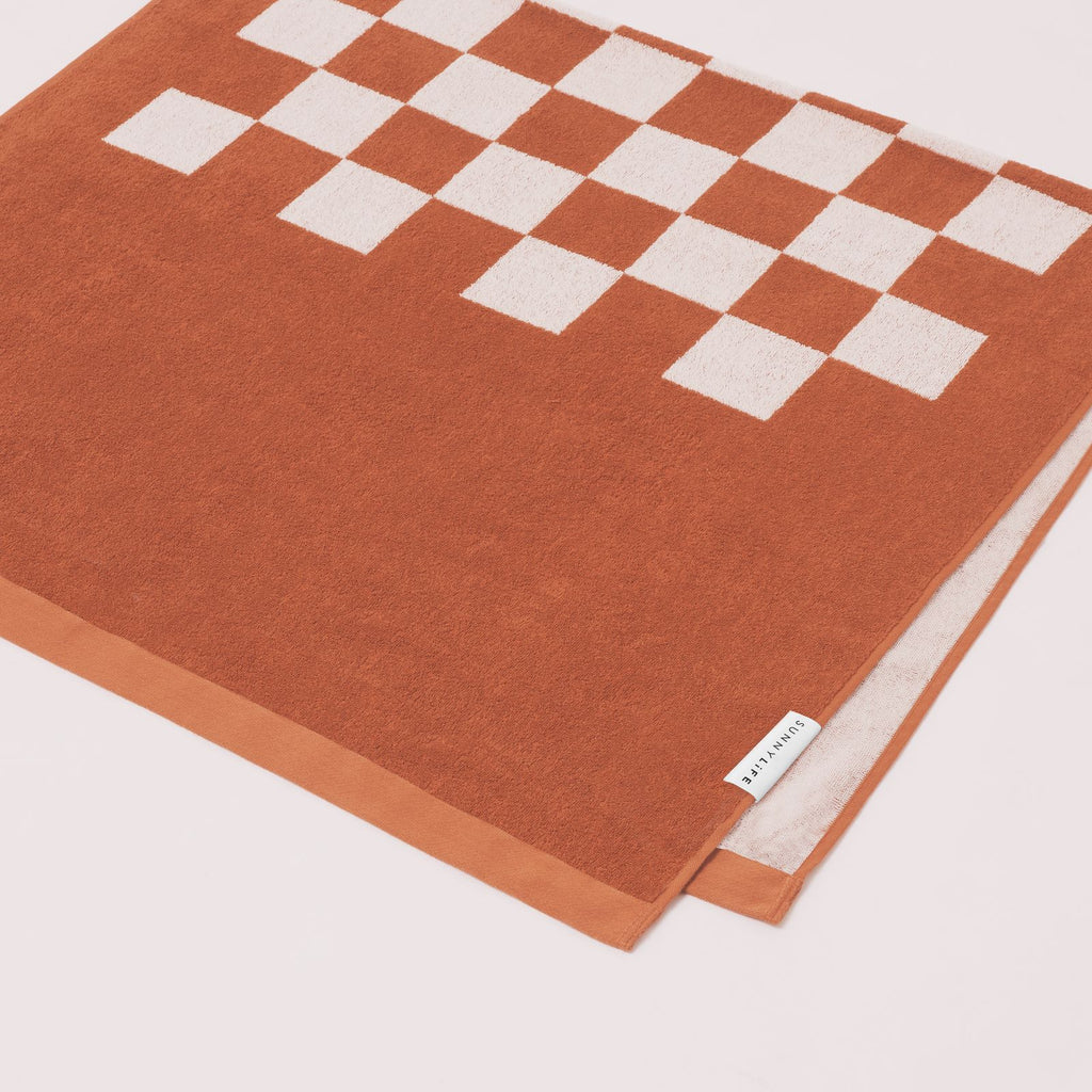 Sunnylife - Luxe strandlaken 'Checkerboard' (175x90cm)