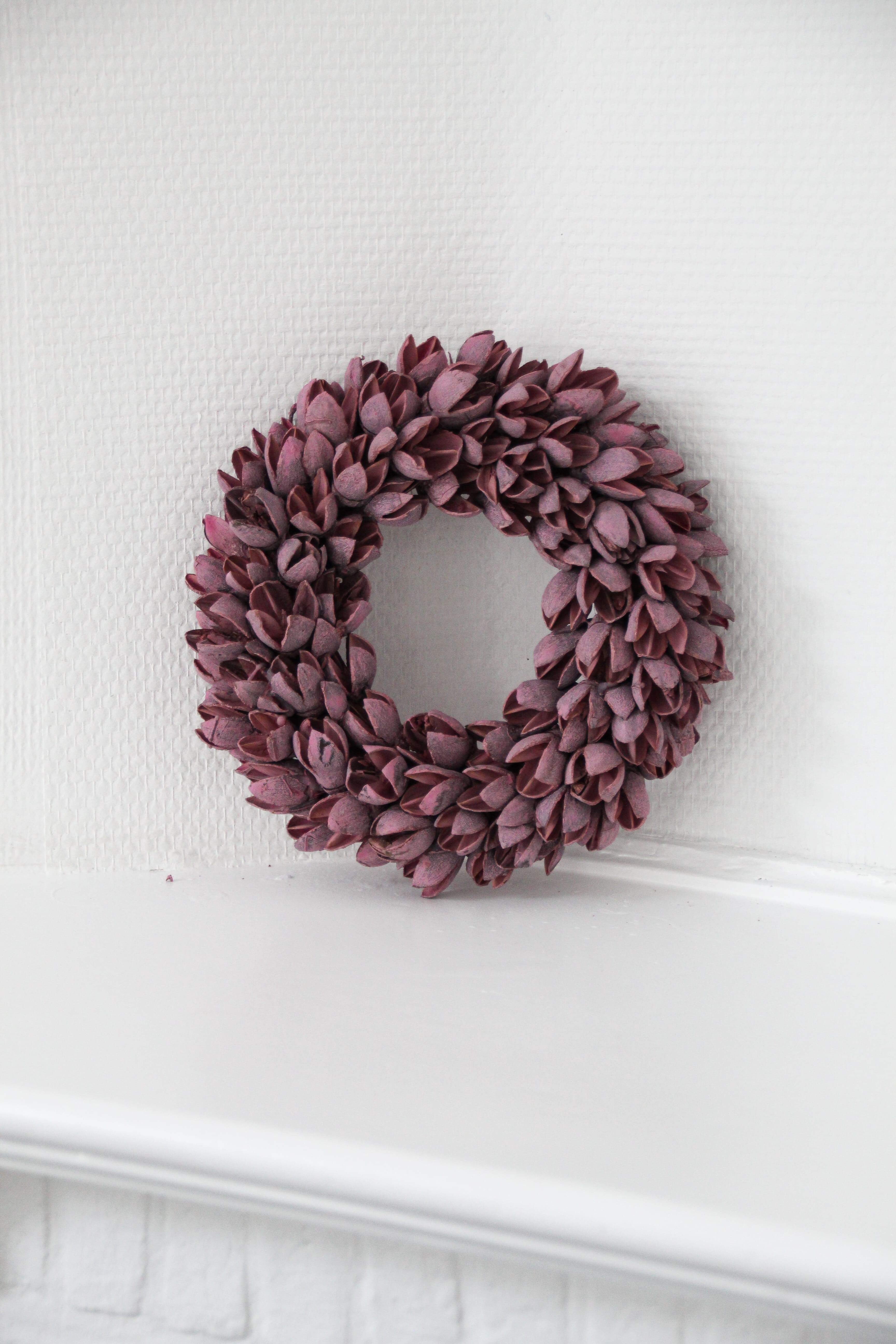 Maison d'Abri - Couronne 'Bakuli' (Ø20cm, Fine, Cerise)