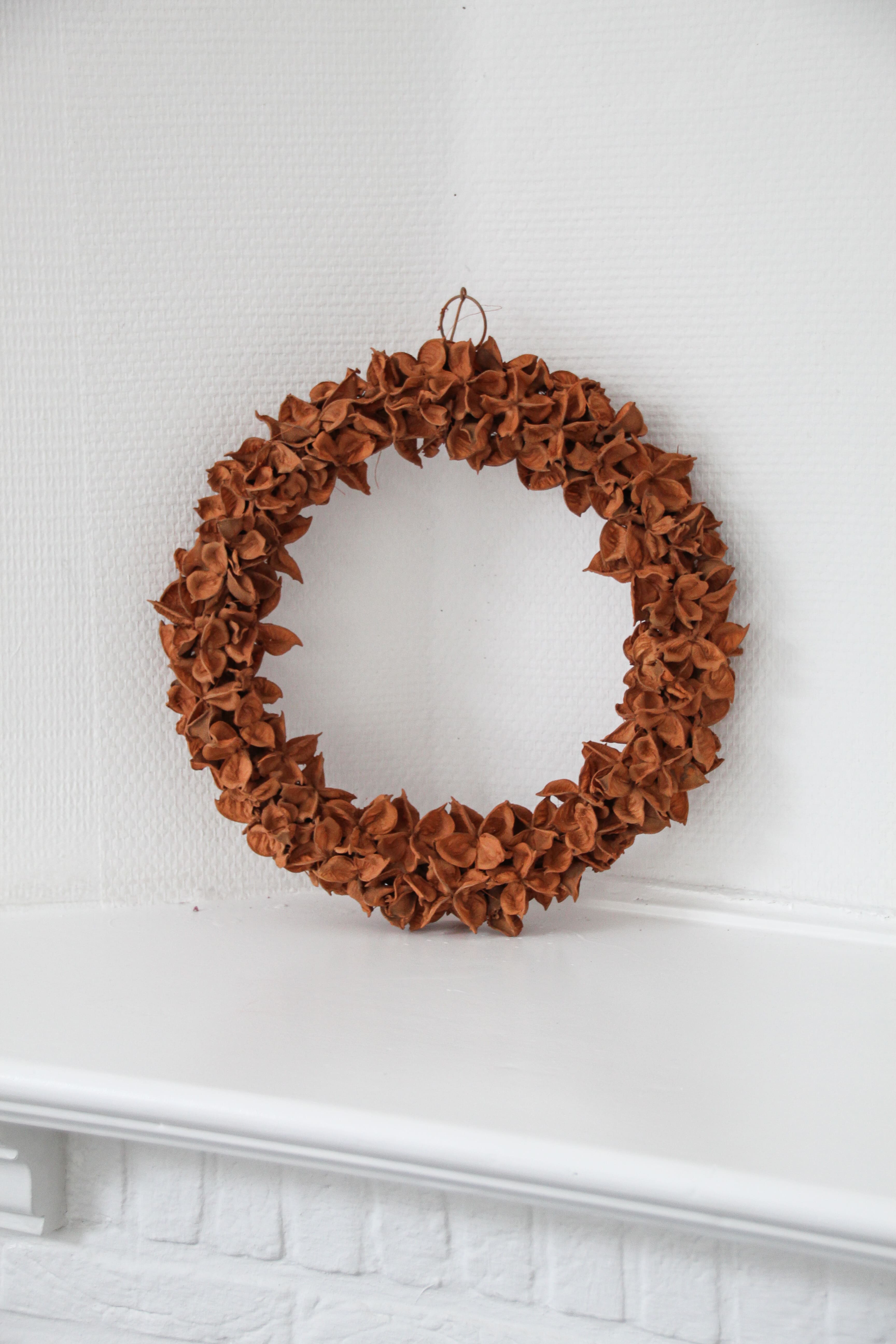 Maison d'Abri - Couronne 'Cotton Pod' (Ø30cm, Terra)