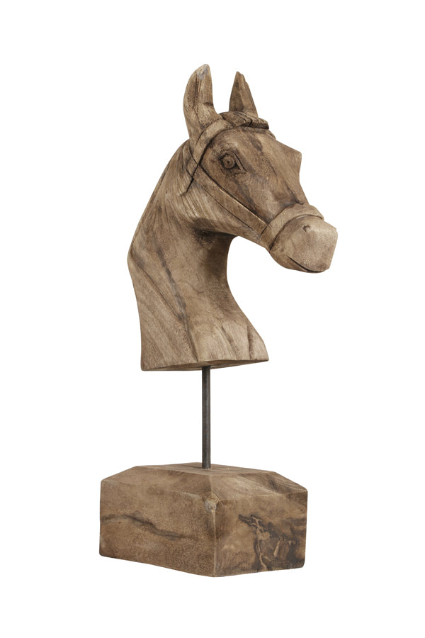 Light & Living - Decoratief beeld 'Horse' (Hout, Weather barn)