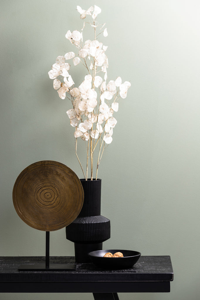 Light & Living - Decoratief beeld 'Sasim' (Antique Bronze, Spiral, Matzwart)