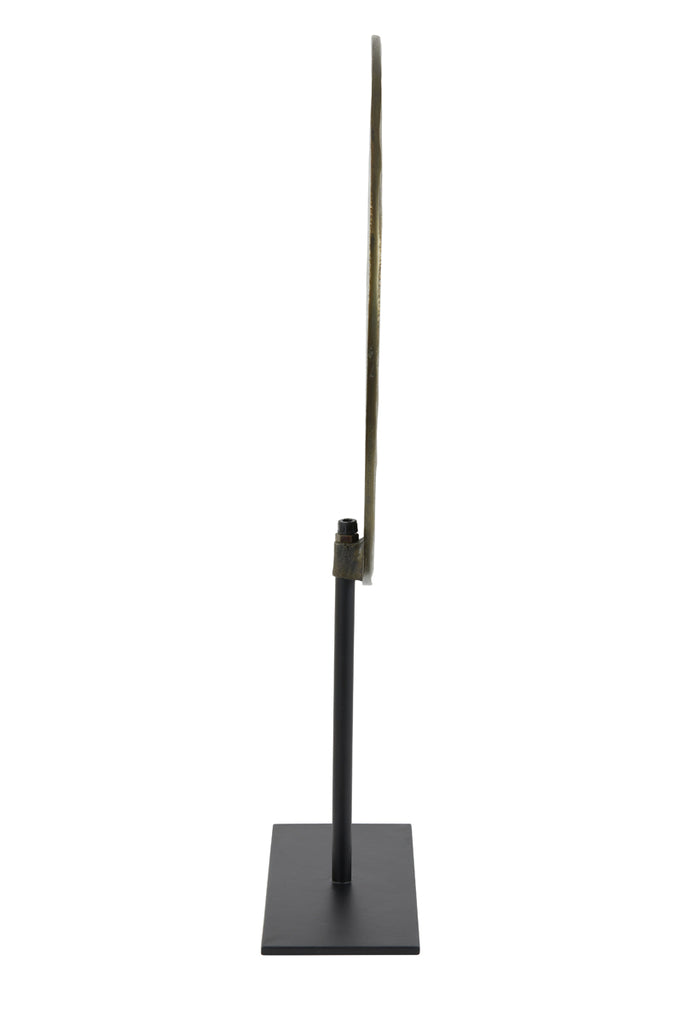 Light &amp; Living - Statue décorative 'Rawas' (Bronze Antique, Cercle, Noir Mat)