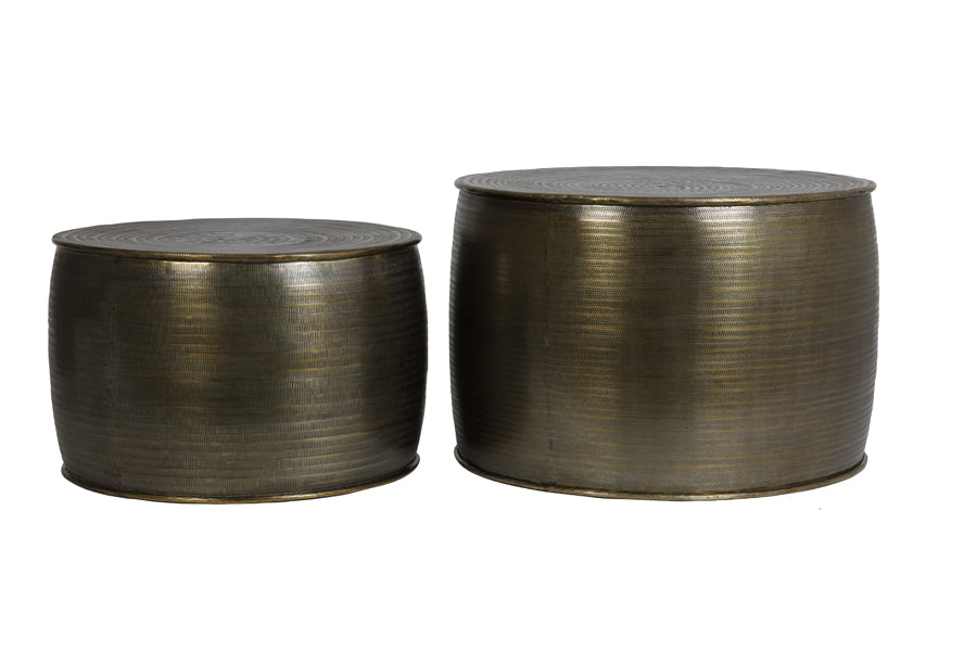 Light &amp; Living - Tables d'appoint 'Orne' (Lot de 2, Bronze Antique)