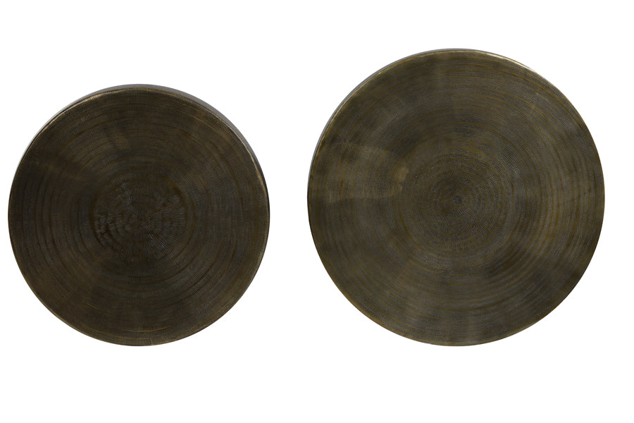 Light &amp; Living - Tables d'appoint 'Orne' (Lot de 2, Bronze Antique)