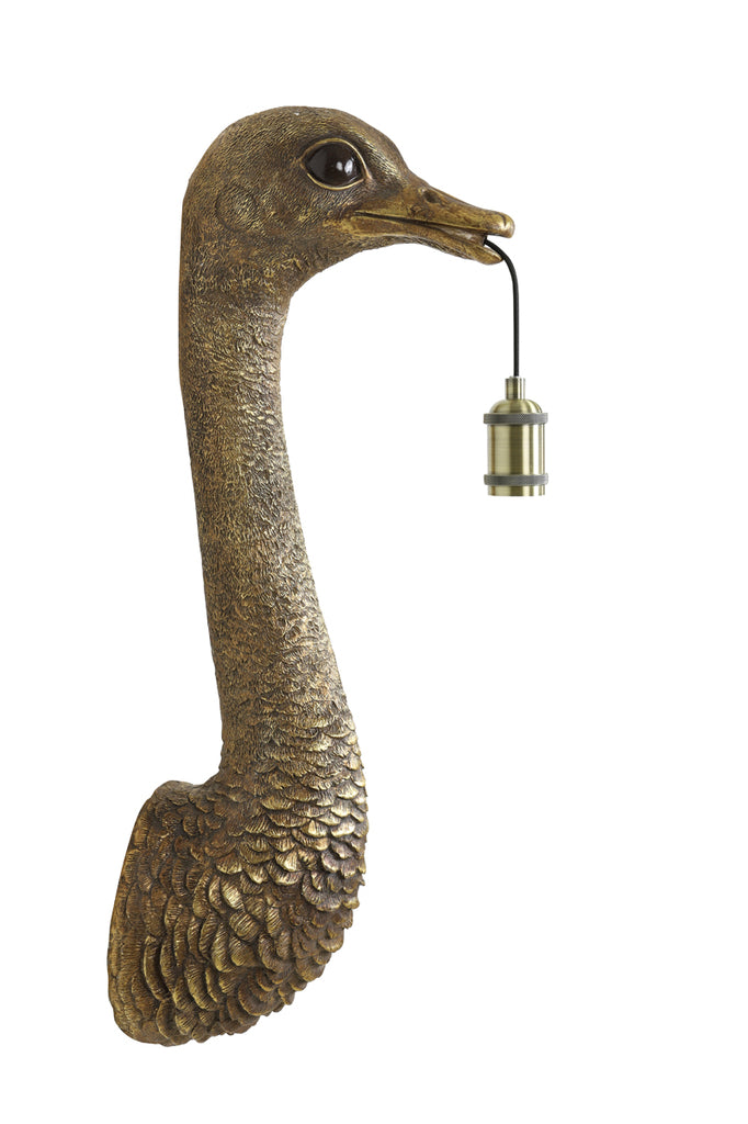 Light &amp; Living - Wandleuchte 'Ostrich' (Größe M, Antikbronze)