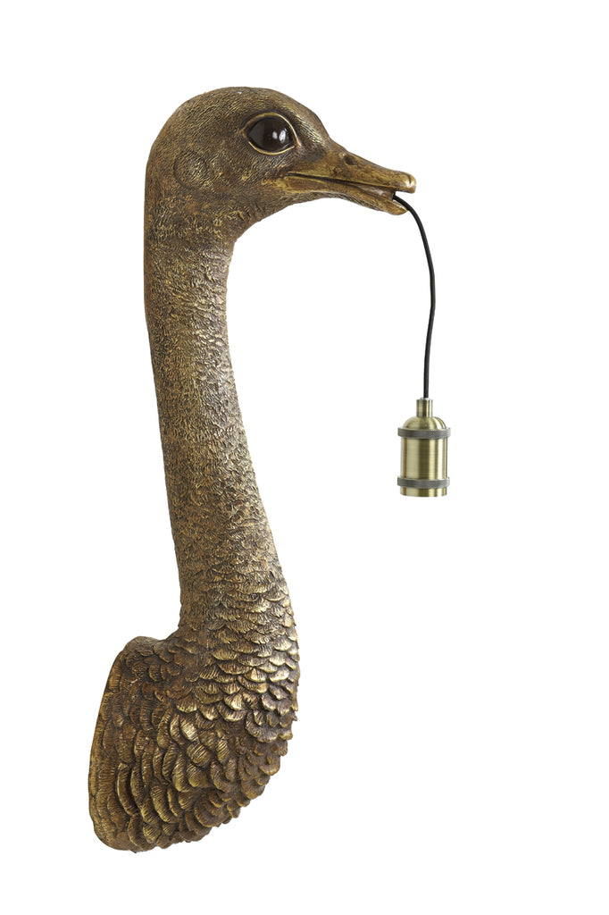 Light &amp; Living - Wandleuchte 'Ostrich' (Größe M, Antikbronze)