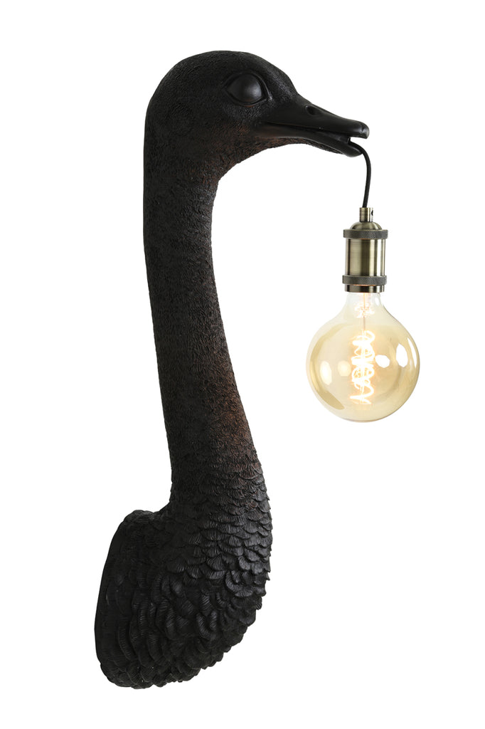 Light & Living - Wandlamp 'Ostrich' (Maat M, Matzwart)