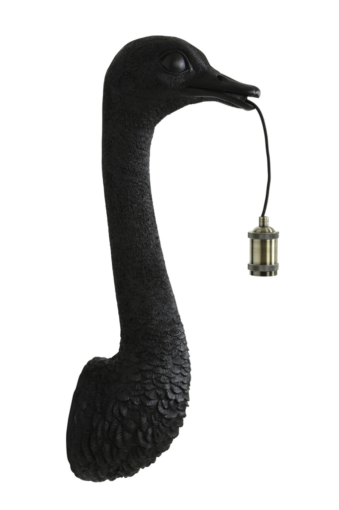 Light & Living - Wandlamp 'Ostrich' (Maat M, Matzwart)