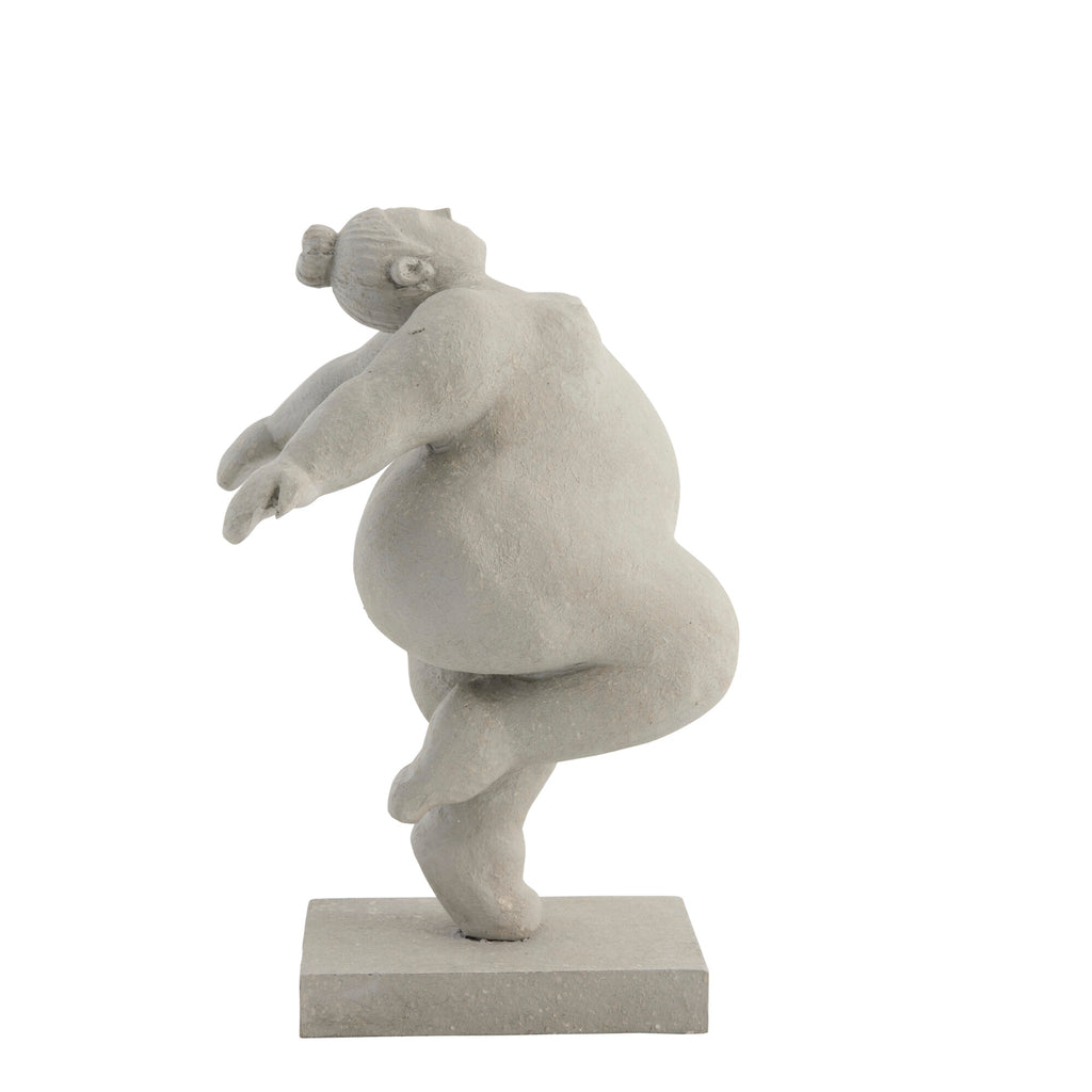 Lene Bjerre - Figurine décorative 'Serafina' (23cm de haut, Gris)