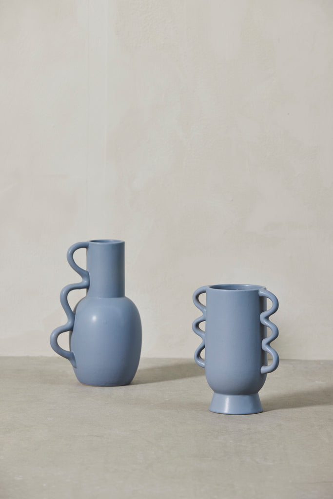 Lene Bjerre - Vase 'Suselle' (Bleu délavé, 25,5 cm)