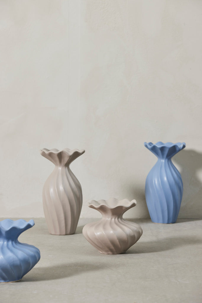 Lene Bjerre - Vase 'Susille' (Ø 13,5cm, Faded Blue)