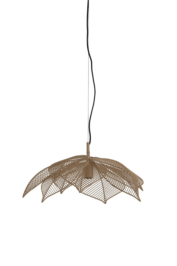 Light &amp; Living - Lampe à suspension 'Pavas' (Taille M, Beige mat)