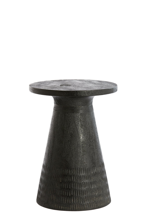 Light &amp; Living - Table d'appoint 'Paxos' (50cm de haut, Noir mat)