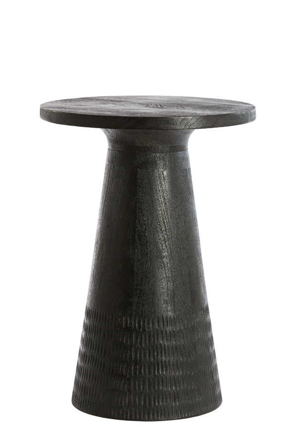 Light &amp; Living - Table d'appoint 'Paxos' (64cm de haut, Noir mat)