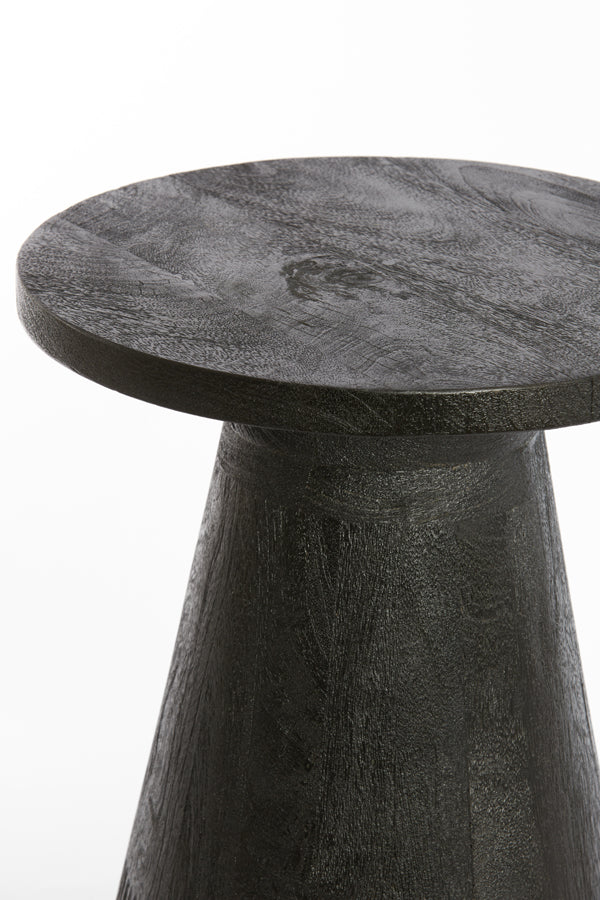 Light &amp; Living - Table d'appoint 'Paxos' (50cm de haut, Noir mat)