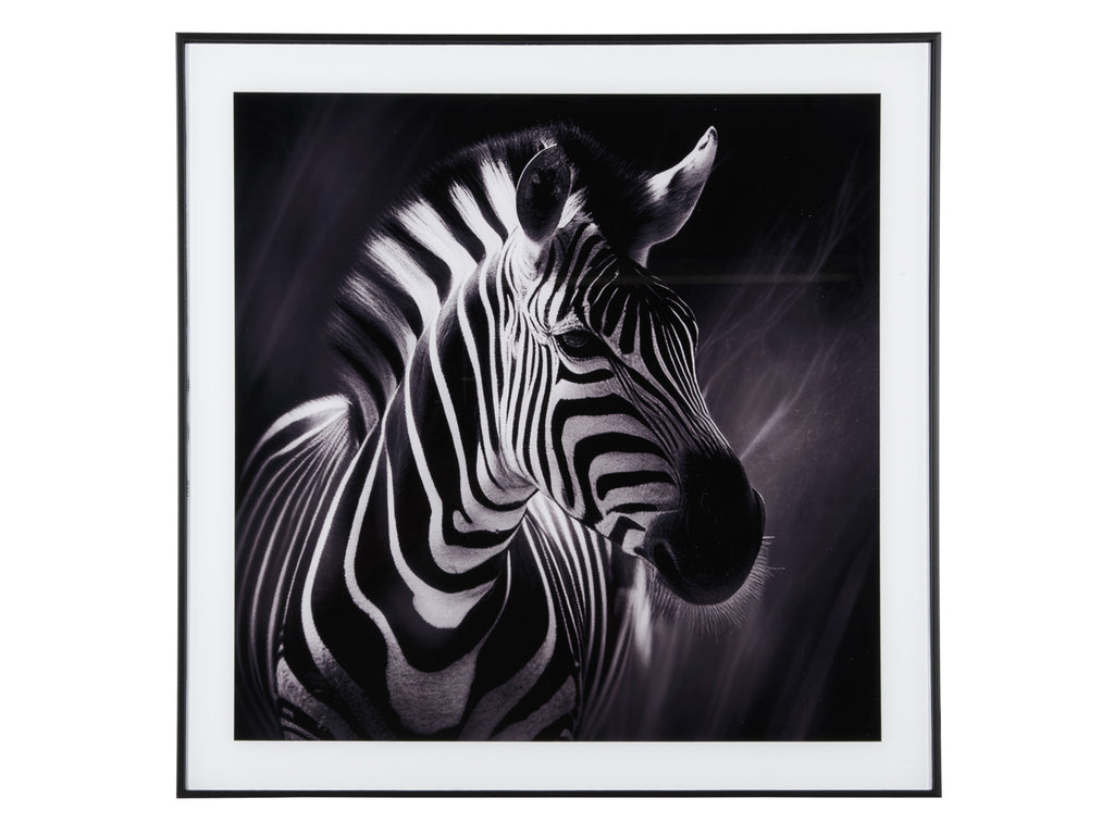 Present Time - Wanddecoratie 'Zebra' (Black)