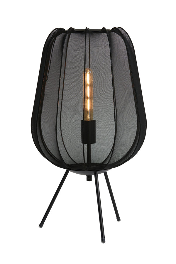 Light &amp; Living - Lampe de table 'Plumeria' (Taille L, Noir)