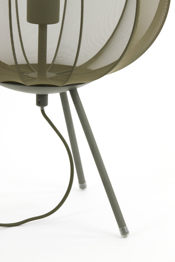 Light &amp; Living - Lampe de table 'Plumeria' (Taille L, Vert Foncé)