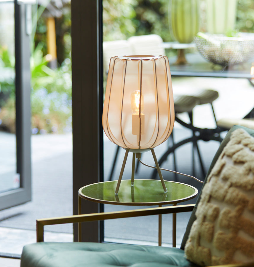 Light &amp; Living - Lampe de table 'Plumeria' (Taille M, Sable)