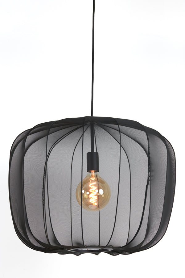 Light &amp; Living - Lampe suspendue 'Plumeria' (60cm x 45cm, Noir)