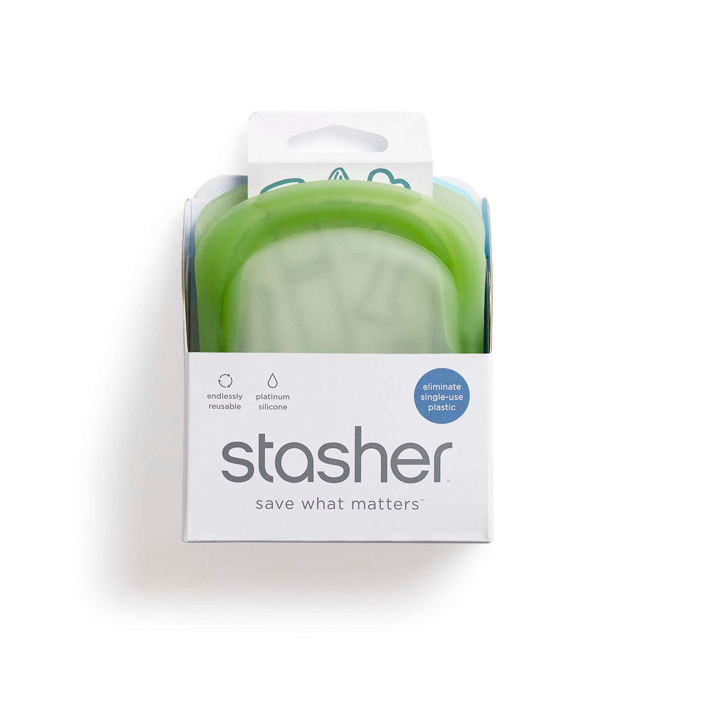Stasher - Vershoudzak 'Pocket' (Set van 2, 118ml, Blauw & Groen)