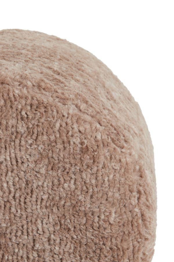 Light &amp; Living - Pouf 'Polly' (Marron Gris &amp; Marron)